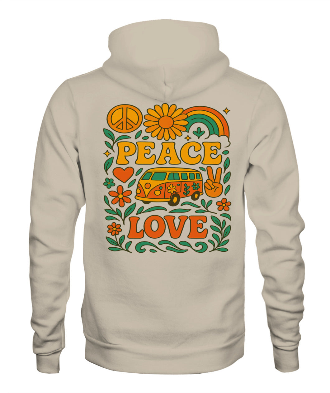 Peace and love unisex Hoddie