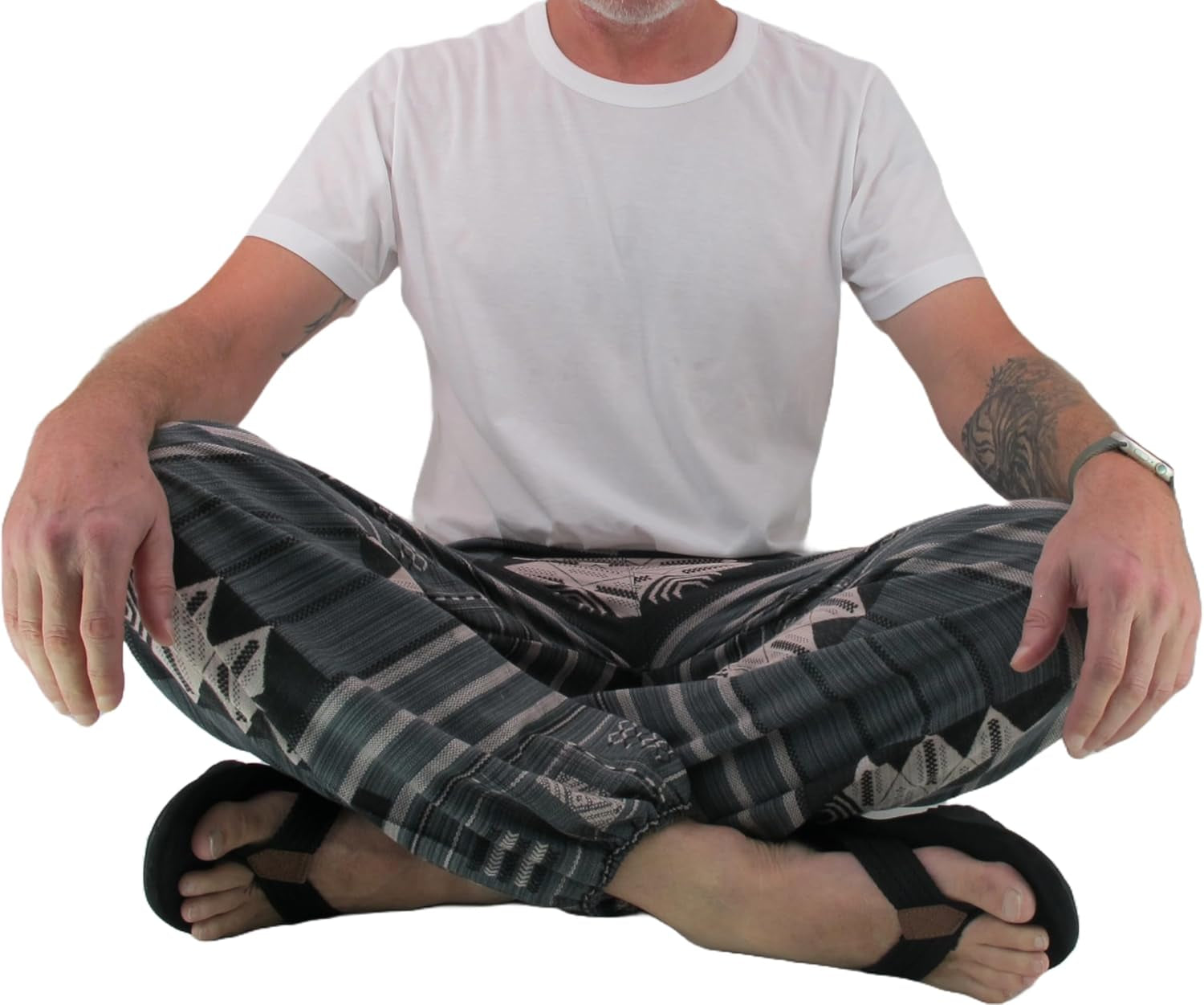 Baggy Pants Men'S One Size Printed 100% Cotton Harem Pants Hippie Boho