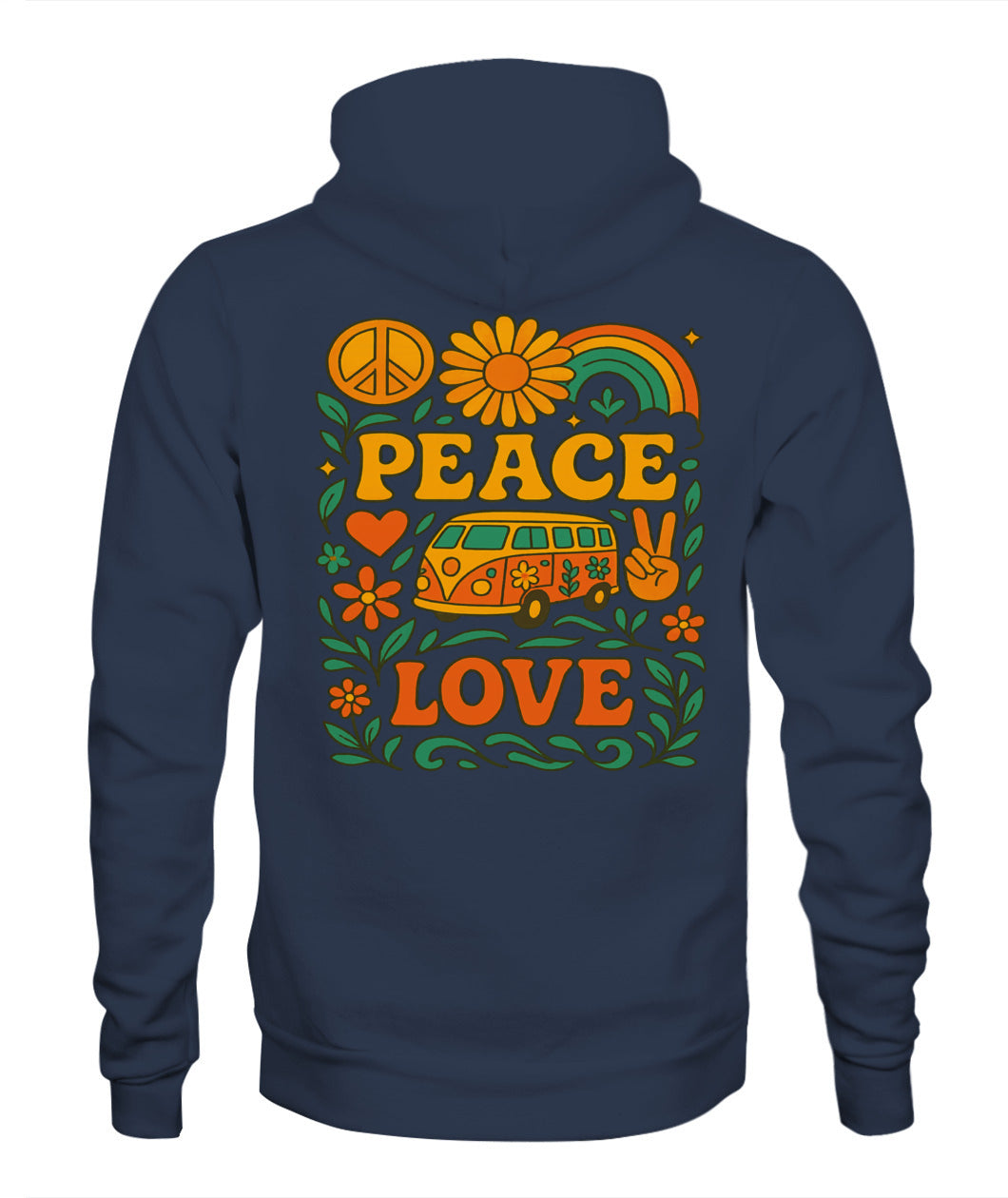 Peace and love unisex Hoddie