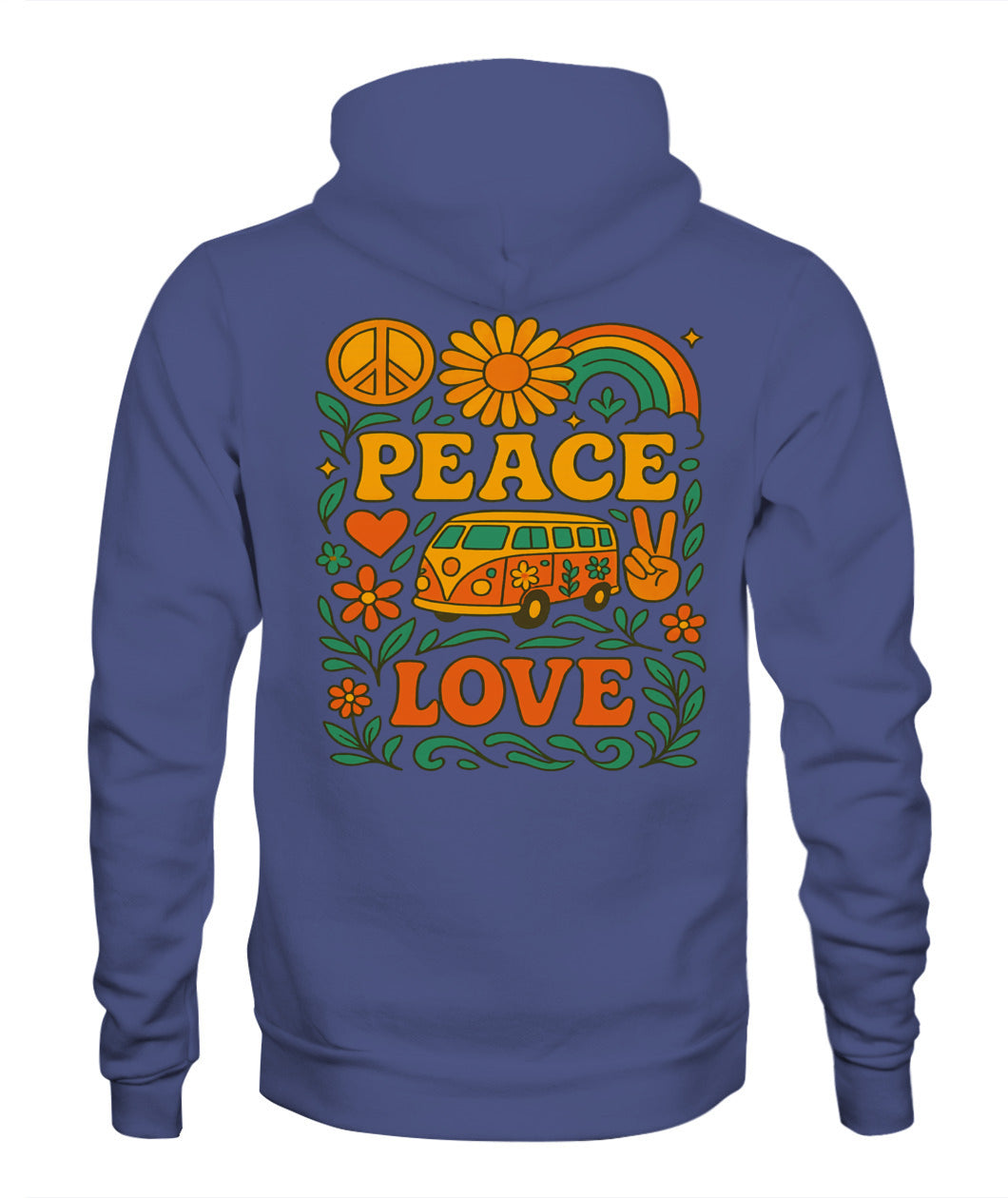 Peace and love unisex Hoddie