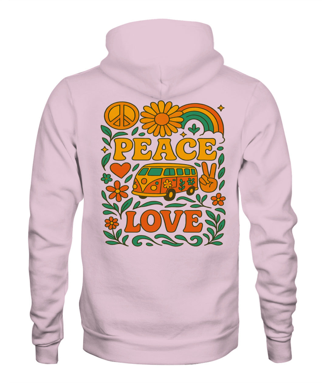 Peace and love unisex Hoddie