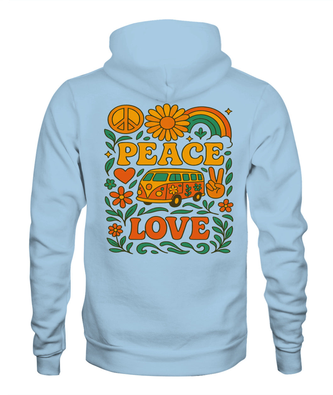 Peace and love unisex Hoddie