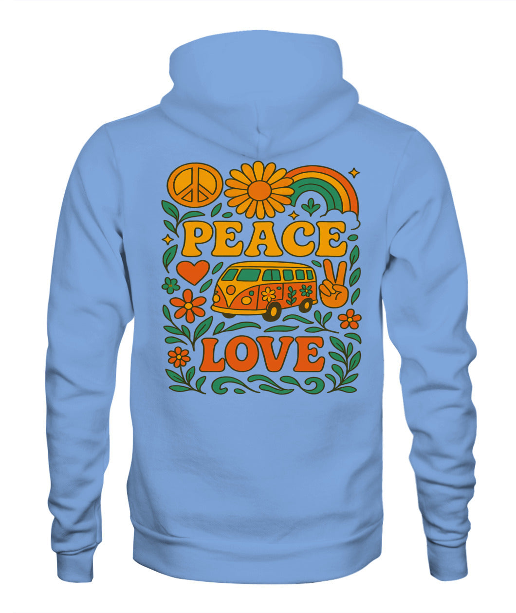 Peace and love unisex Hoddie