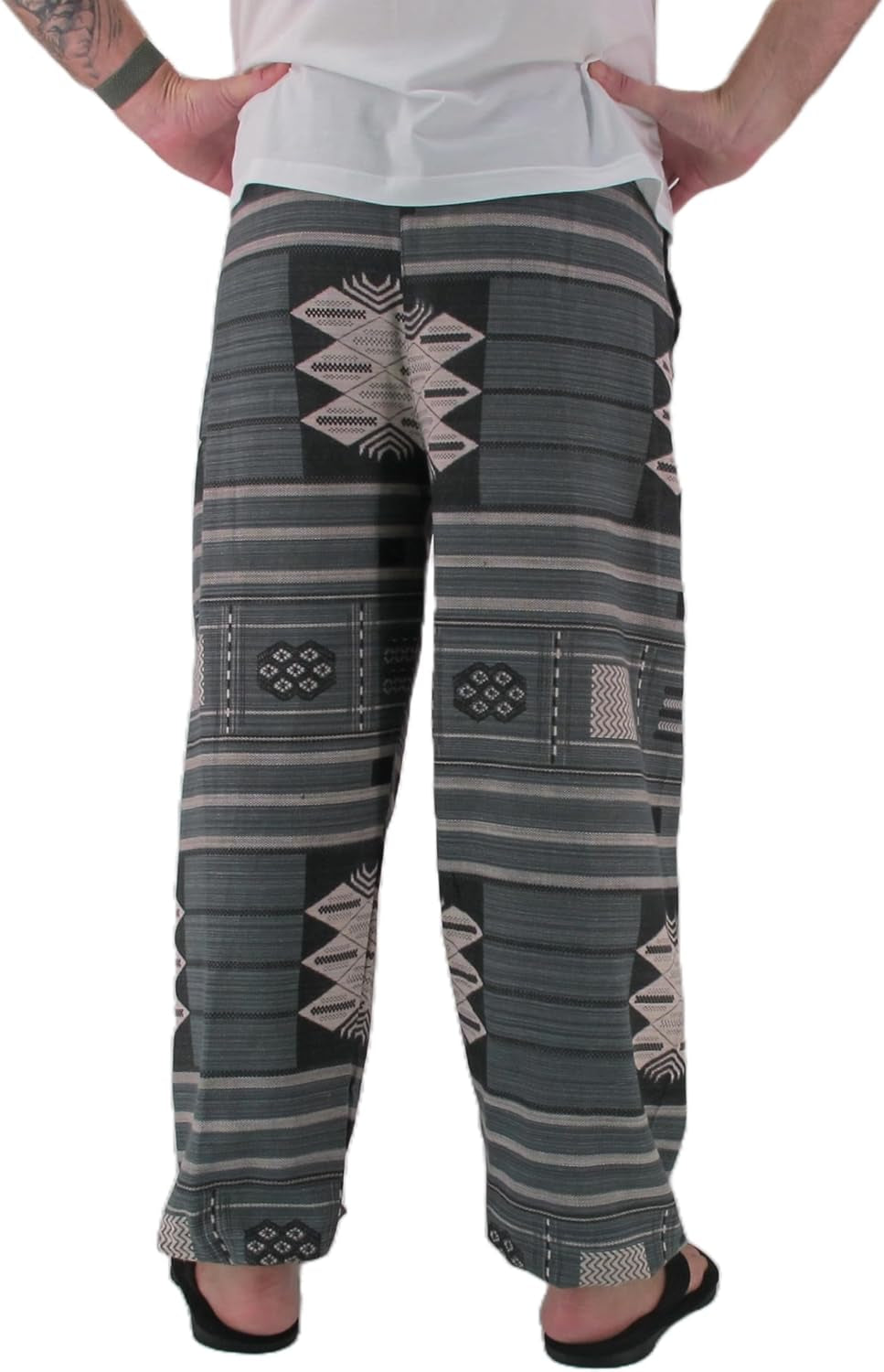 Baggy Pants Men'S One Size Printed 100% Cotton Harem Pants Hippie Boho