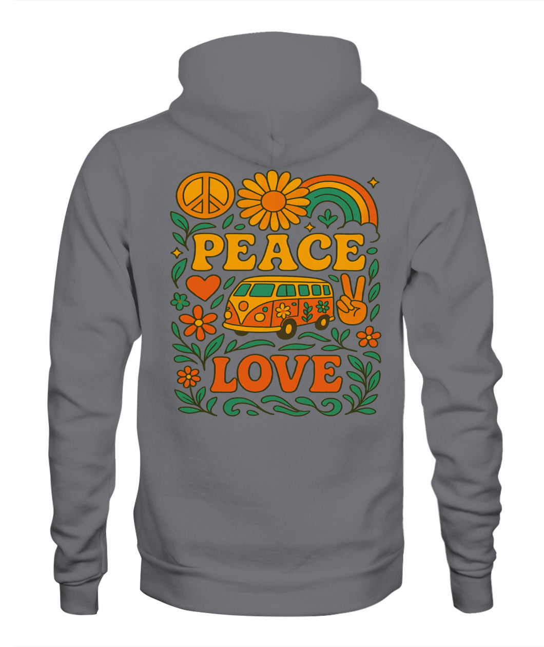 Peace and love unisex Hoddie