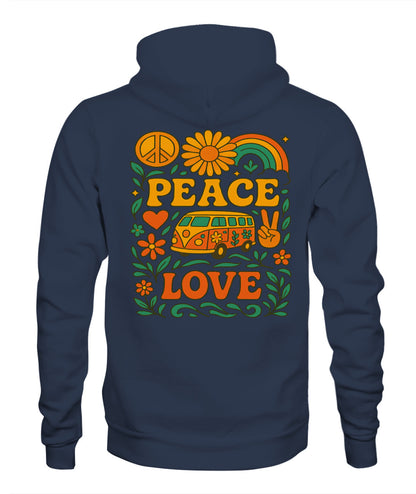Peace and love unisex Hoddie