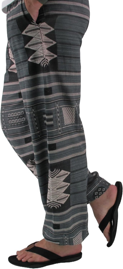Baggy Pants Men'S One Size Printed 100% Cotton Harem Pants Hippie Boho