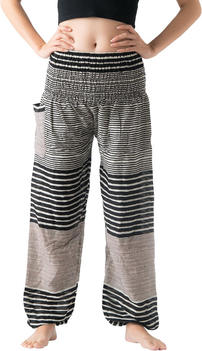 Harem Pants Women Yoga Boho Clothes with Pockets