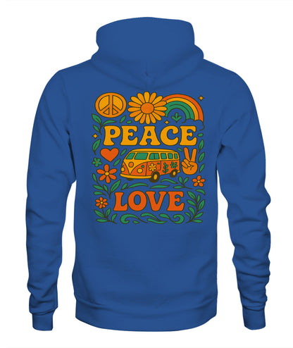 Peace and love unisex Hoddie