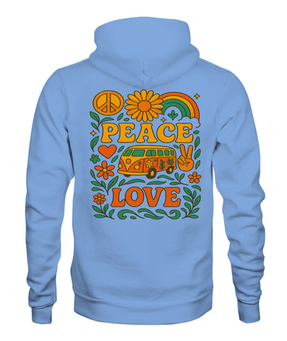Peace and love unisex Hoddie